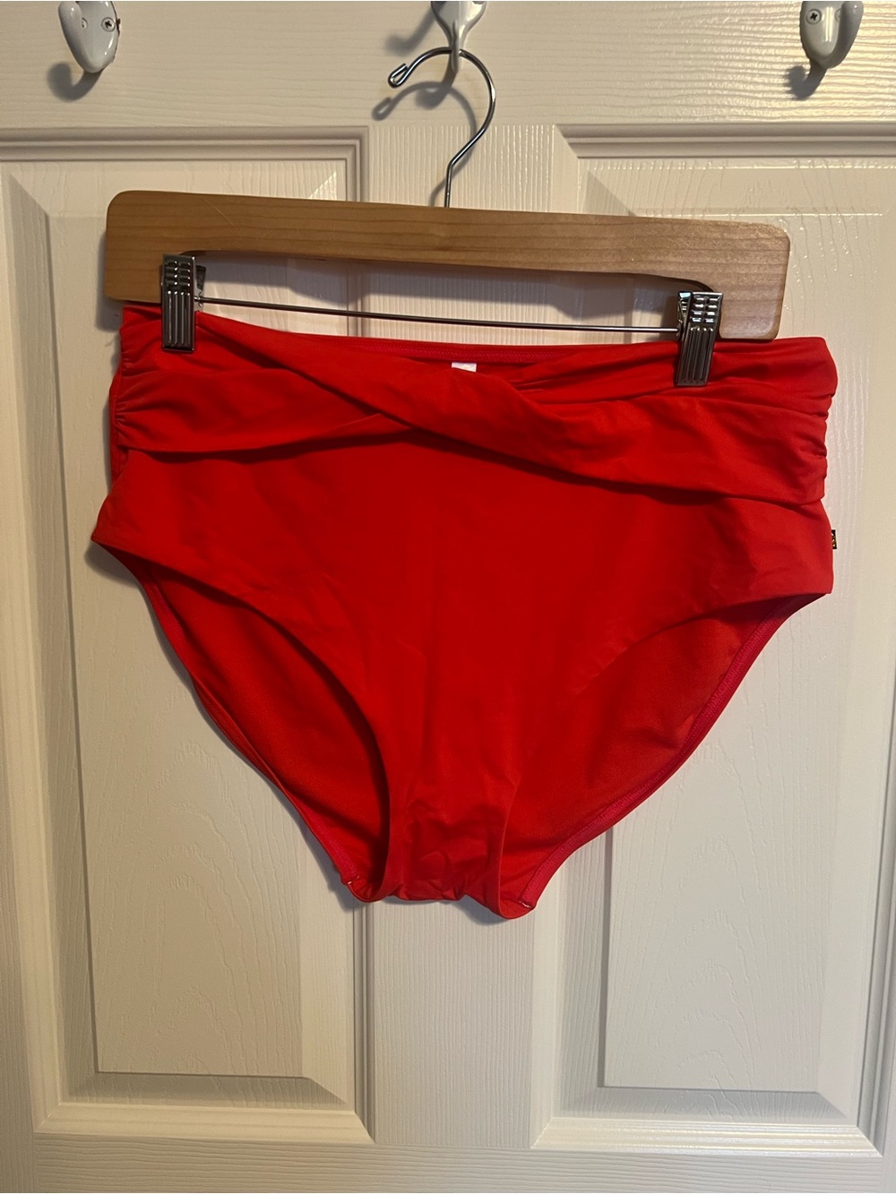 La Vie En Rose Red High-Waist Bikini Bottoms